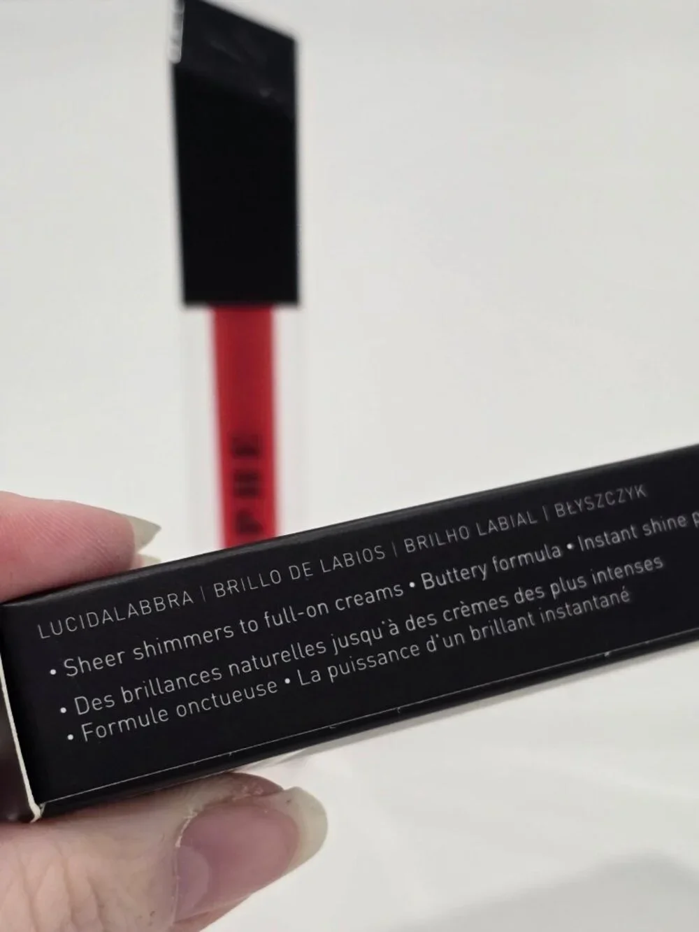 8/29 ✦ Hotshot Lip Gloss ✦ High‑Shine Buttery Red Cream Formula 4.5mL NWT
